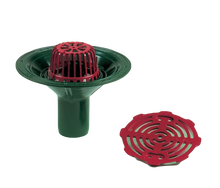 Load image into Gallery viewer, Caro aluminium flat roof drain outlet suitable for all types of roof covering