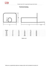 Load image into Gallery viewer, Roofzone PVC Round Through Wall Parapet Roof Drain Outlet chart