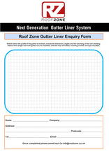 Load image into Gallery viewer, Roofzone gutter liner enquiry form