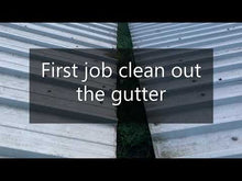 Load and play video in Gallery viewer, Industrial gutter liner video showing the installation of Roofzone gutter liners.