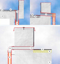 Load image into Gallery viewer, TPE Through Wall Roof Drain Outlet for Felt, Asphalt, GRP