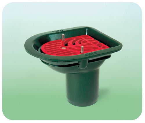 Caro aluminium balcony flat roof drain outlet